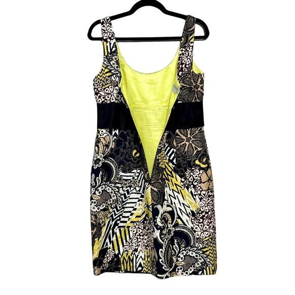 Kay Unger New York Silk Floral Cocktail Dress sz 8 Kitten Bow‎ Detail Fairycore - Picture 6 of 12